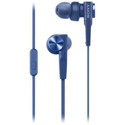 Sony MDR-XB55AP EXTRA BASS™ DJ In Ear Kopfhörer kabelgebunden Stereo Blau  