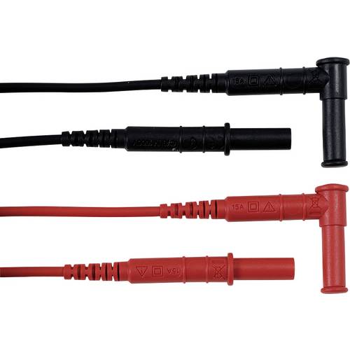 Thumbnail - Chauvin Arnoux Messleitungs-Set 4 mm Sicherheits-Stecker 4 mm Sicherheits-Buchse 1.5 m Rot, Schwarz 1 Set