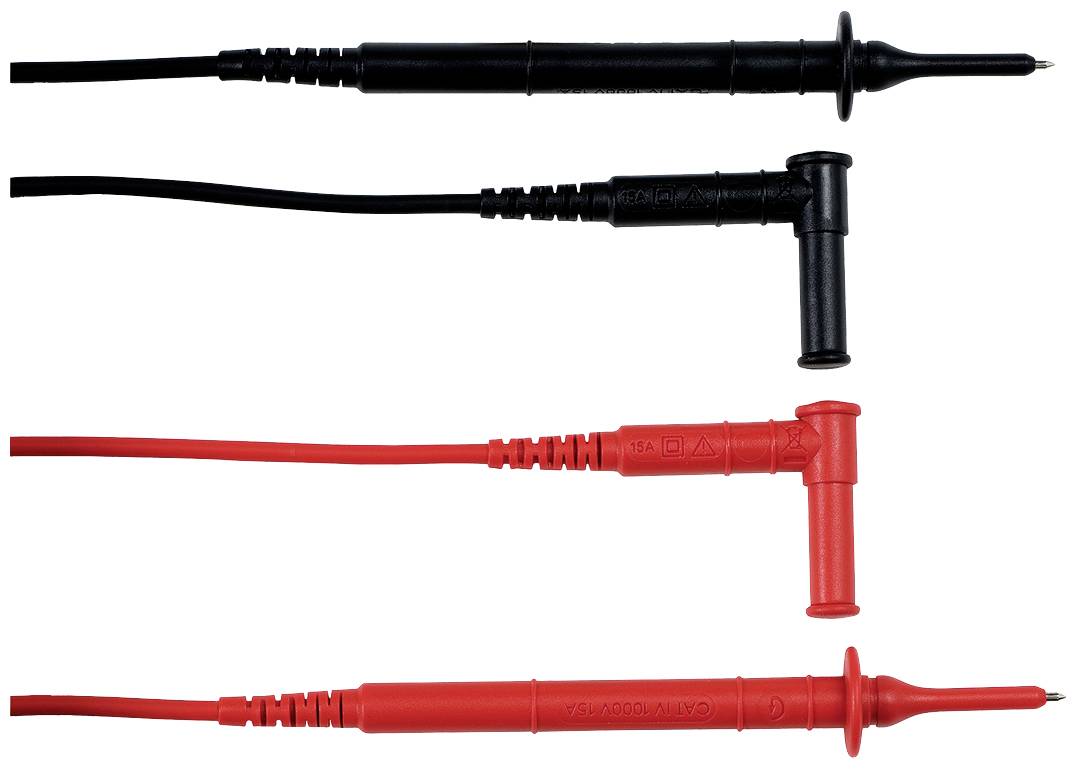 CHAUVIN ARNOUX Messleitungs-Set [4 mm Sicherheits-Stecker - ] 1.5 m Rot, Schwarz 1 Set