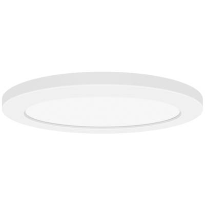 Ein rundes, flaches LED-Deckenlicht in Weiß, passend für moderne Innenräume.