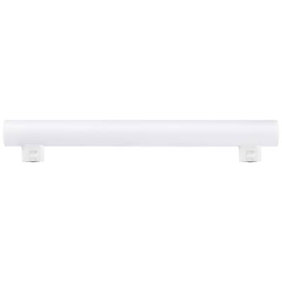 LED-Leuchtstab, weiß, zylindrische Form, mit Fassungen an beiden Enden, geeignet für Innenbeleuchtung.