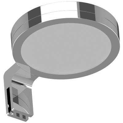 Runde LED-Deckenleuchte aus Metall, modern und schlichtes Design, mit Halterung zur einfachen Montage an der Wand oder Decke.