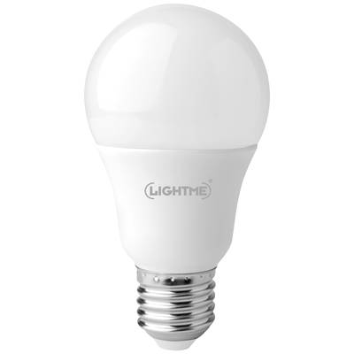 LED-Glühbirne mit Schraubsockel, weiß, Marke 'Lightme'.