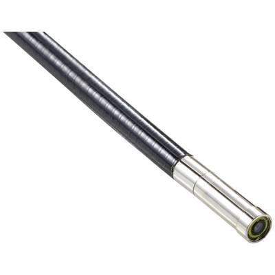 Ein schwarzer, länglicher Metallzylinder mit einem silbernen, glänzenden Ende.