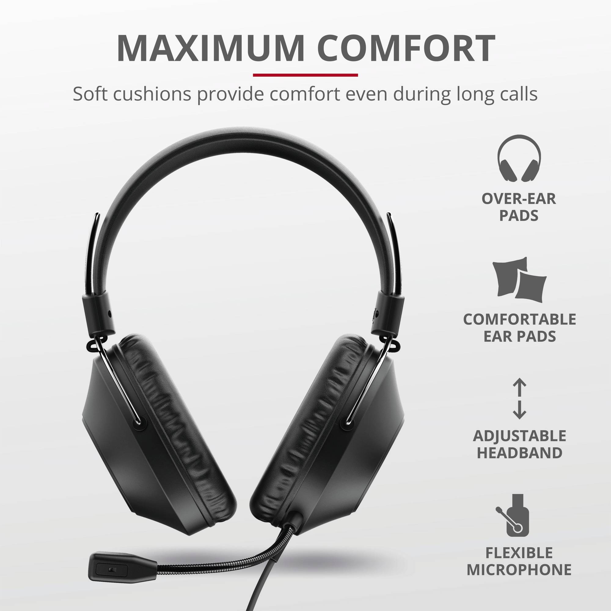 Trust HS-250 - Headset - ohrumschließend - kabelgebunden-9