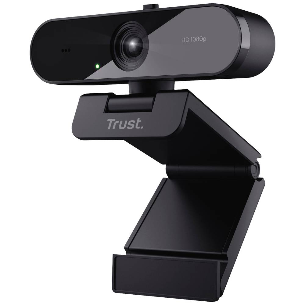 Trust TW-200 ECO Full HD-webcam 1920 x 1080 Pixel Standvoet, Klemhouder