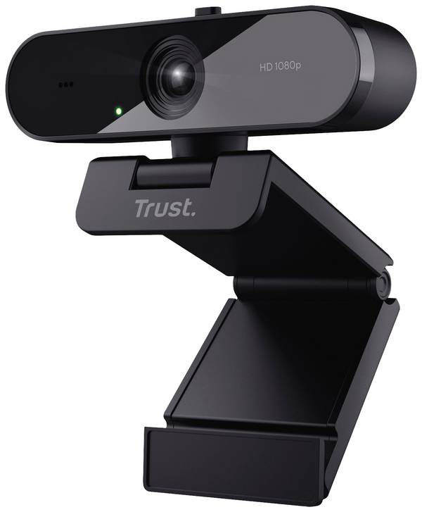 Trust TW-200 ECO Full HD-Webcam 1920 x 1080 Pixel Standfuß, Klemm-Halterung