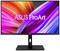 Ein ASUS ProArt Monitor mit leuchtenden bunten Linien auf dem Bildschirm, zeigt kreatives Design und visuelle Klarheit.