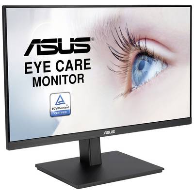 Ein Augenpflege-Monitor von Asus, TÜV Rheinland zertifiziert, ist abgebildet. Links steht der Text 'ASUS Eye Care Monitor'.