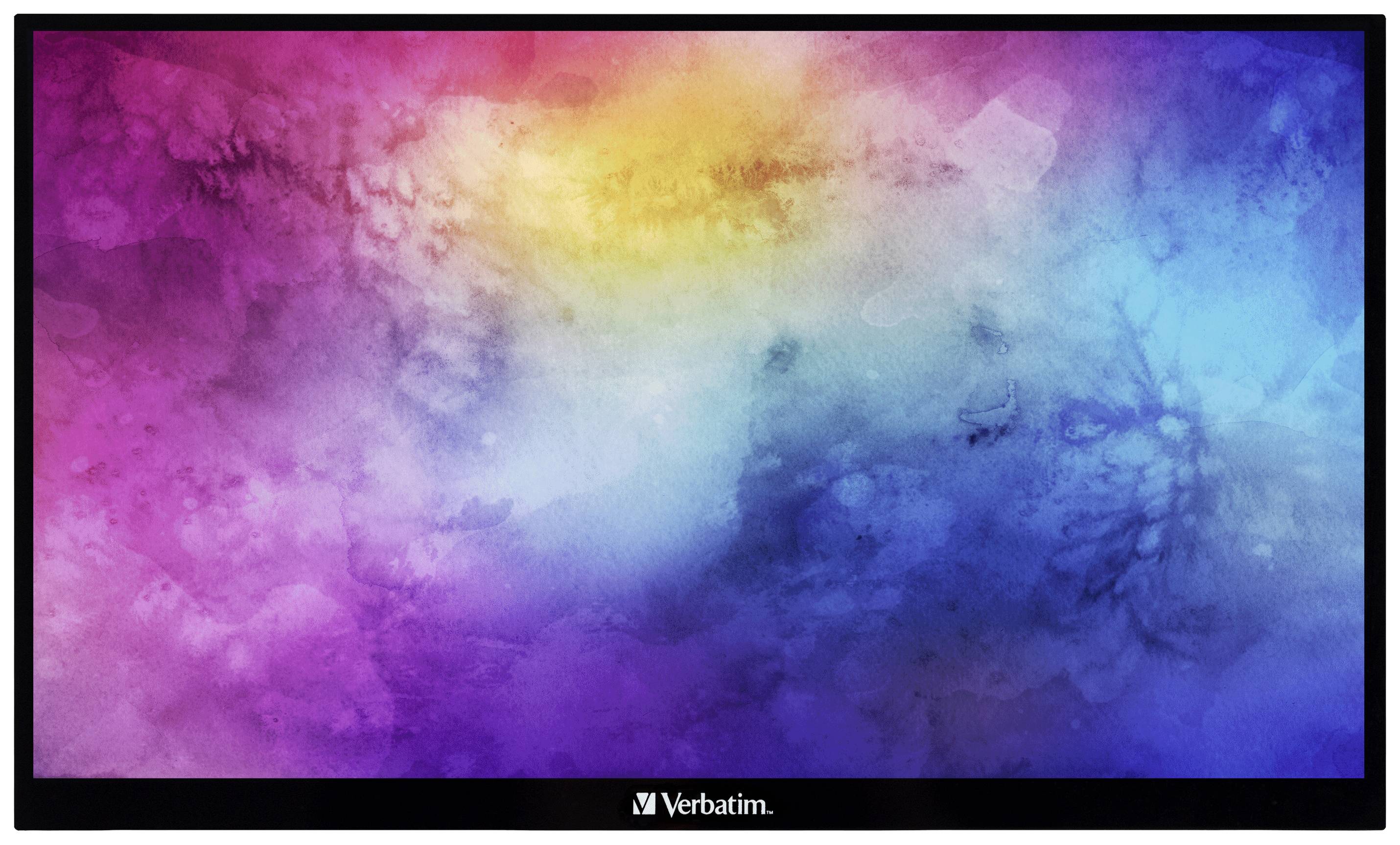 Bunte, abstrakte Aquarellmalerei in kräftigen Rottönen, Violett, Gelb und Blau. Oben mittig ist ein heller Bereich.