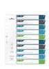 Durable 679527 Register DIN A4+ 1-10 Polypropylen Mehrfarbig 10 Registerblätter 679527
