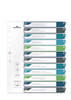 Durable 679627 Register DIN A4+ 1-12 Polypropylen Mehrfarbig 12 Registerblätter 679627
