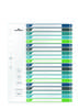 Durable 679727 Register DIN A4+ 1-20 Polypropylen Mehrfarbig 20 Registerblätter 679727