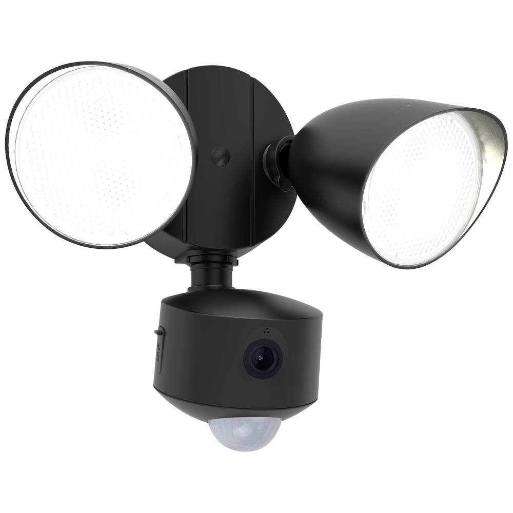 Lutec DRACO 7622220012 LED-wandlamp met bewegingsmelder Energielabel: E (A G) LED LED 19.00 W Zwart