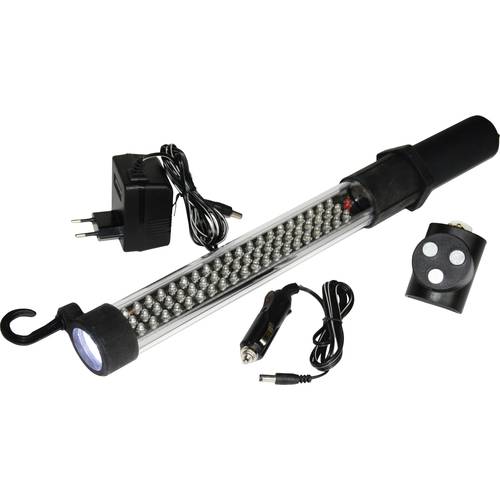 HP Autozubehör 28368 60+17LED Akku Arbeitsleuchte LED LED-Stablampe akkubetrieben, über Steckernetzteil, mit KFZ-Stecker...