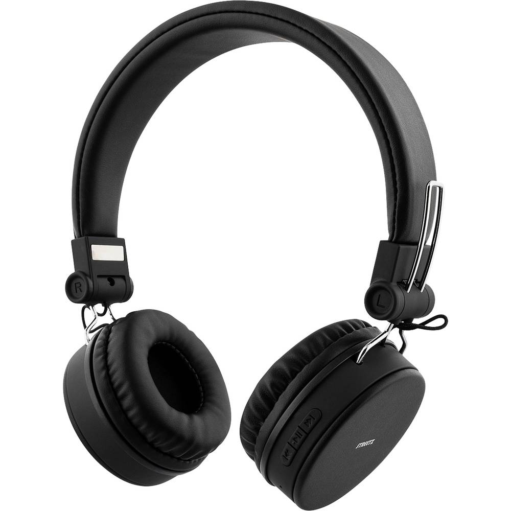 STREETZ HL-BT400 On Ear headset Bluetooth Stereo Zwart Indicator voor batterijstatus, Vouwbaar, Head