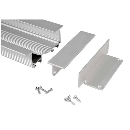 Deko Light 978252 P-EL-02-12 Endkappen-Set Aluminium 1 St.