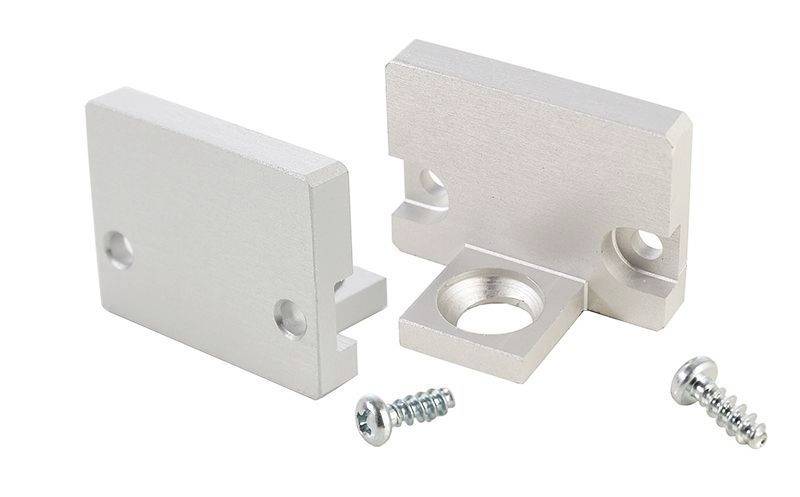 DEKO-LIGHT Deko Light 980021 P-AU-10-12 Endkappen-Set Aluminium (B x H x T) 11 x 13.60 x 18.20 mm 1