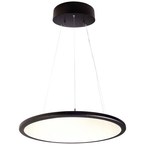 Deko Light 342089 LED Panel transparent rund Pendelleuchte EEK: E (A - G) LED LED fest eingebaut 53.30 W Tiefschwarz (RA...