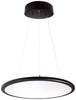 Deko Light 342092 LED Panel transparent rund Pendelleuchte EEK: E (A - G) LED LED fest eingebaut 53.70 W Tiefschwarz (RAL 9005)