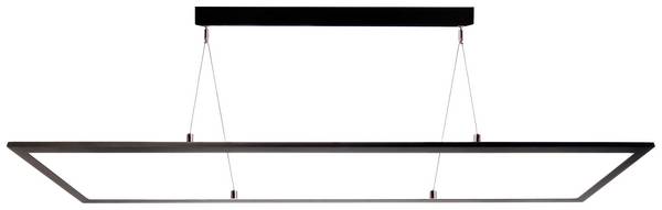 Deko Light 342219 LED Panel transparent, eckig, 50 W, 3000/4000 K, Schwarz Pendelleuchte  EEK: E (A - G) LED LED fest eingebaut 53 W Tiefschwarz (RAL 9005)