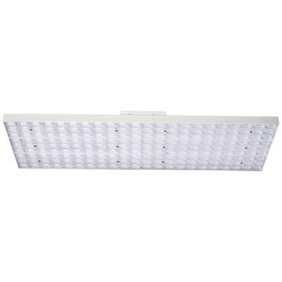 Ein rechteckiges LED-Lichtpaneel mit vielen kleinen Leuchten, das wahrscheinlich für eine Deckenmontage konzipiert ist.