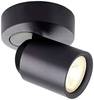 Deko Light Librae Round I Deckenaufbauleuchte GU10 50 W Tiefschwarz (RAL 9005)