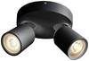 Deko Light Librae Round II Deckenaufbauleuchte Halogen GU10 50 W Tiefschwarz (RAL 9005)