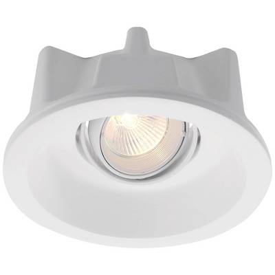 Weiße LED-Einbauleuchte in runder Fassung mit sichtbarem Glühfaden. Modernes Design für Deckenmontage.