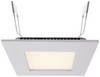 Deko Light 565153 LED Panel Square 8 LED-Einbauleuchte EEK: G (A - G) LED LED fest eingebaut 7 W Perlhellgrau (RAL 9022)