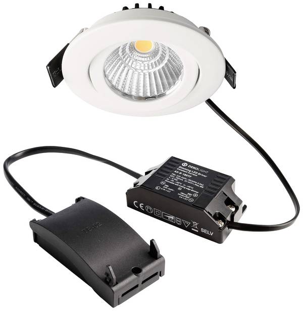 Deko Light 565355 Dione LED-Einbauleuchte  EEK: F (A - G) LED LED fest eingebaut 8.50 W Weiß
