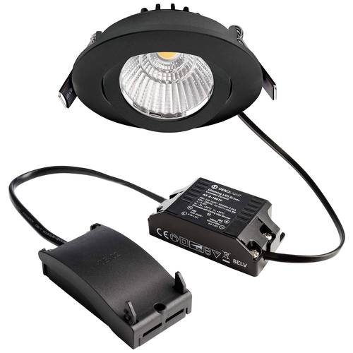Deko Light 565360 Dione LED-Einbauleuchte EEK: F (A - G) LED fest eingebaut 8.50 W Schwarz