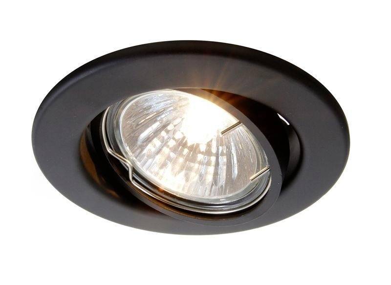 Deko Light Einbauring 89 GU5.3 686864 Deckeneinbauring LED, Halogen GU5.3, MR 16 50 W Signal-Schwarz