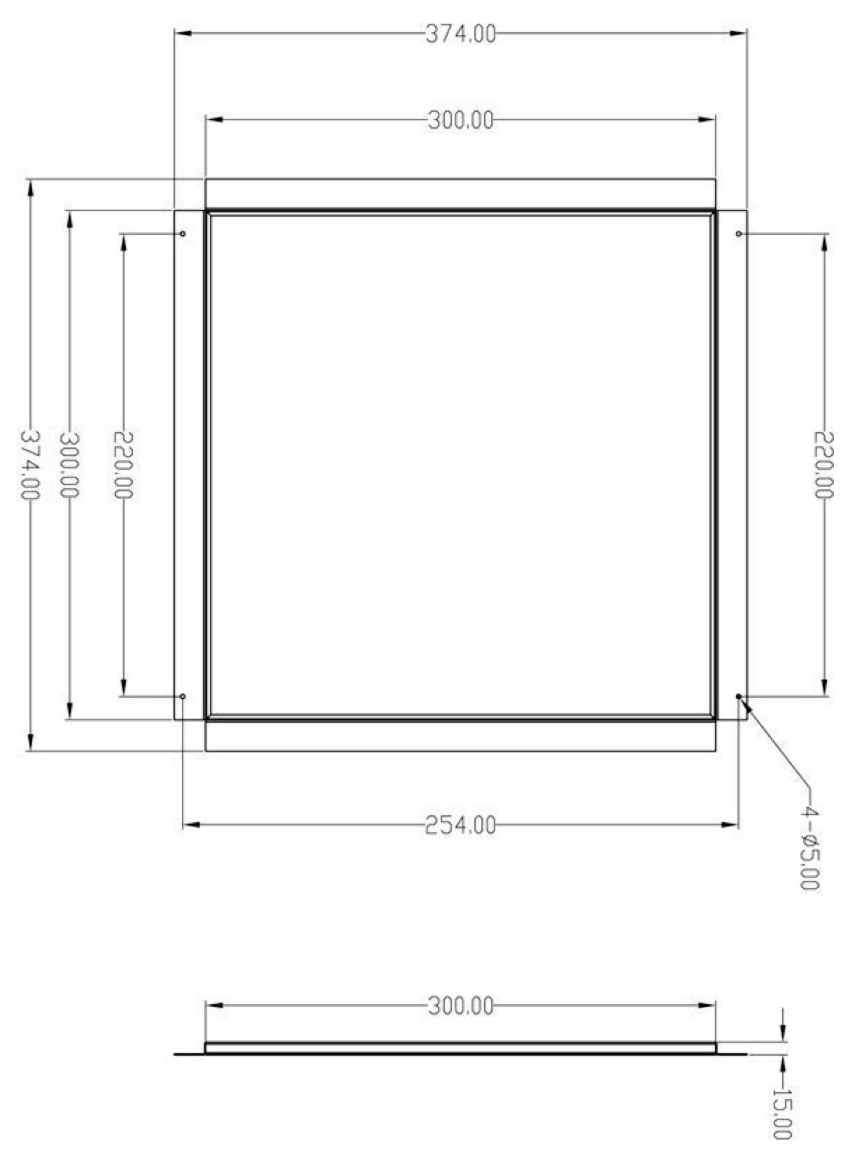 Deko Light 930230 Einbaurahmen Verkehrsweiß (RAL 9016)-1