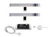 Deko Light Spiegel Line I 2er Bundle Spiegelleuchte LED fest eingebaut 8 W EEK: G (A - G) Warmweiß Silber