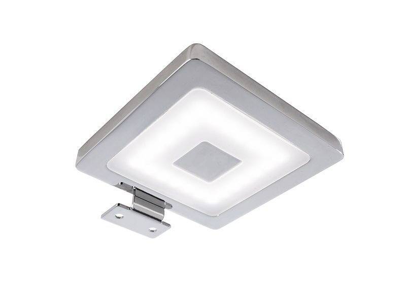 Deko Light Spiegel Eckig Spiegelleuchte LED fest eingebaut 5 W EEK: G (A - G) Neutralweiß Silber