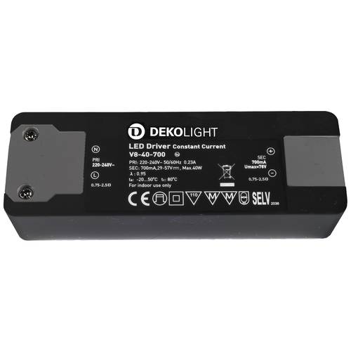 Deko Light BASIC, CC LED-Treiber Konstantstrom 40 W 0.70 A 29 - 57 V/DC 1 St.