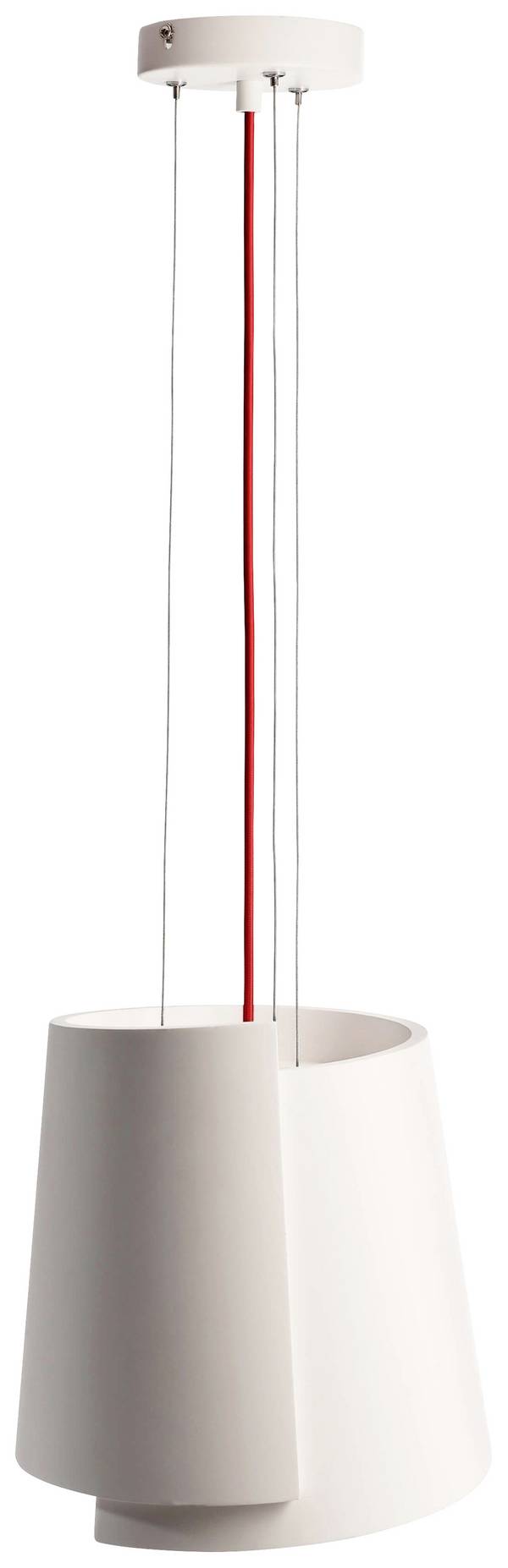 Deko Light Twister II 342145 Pendelleuchte LED, Halogen E27  40 W Weiß