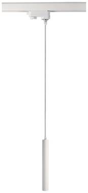 Deko Light Slim Pendelleuchte 3phasig LED fest eingebaut 5 W LED EEK: E (A - G) Verkehrsweiß (RAL 9016)