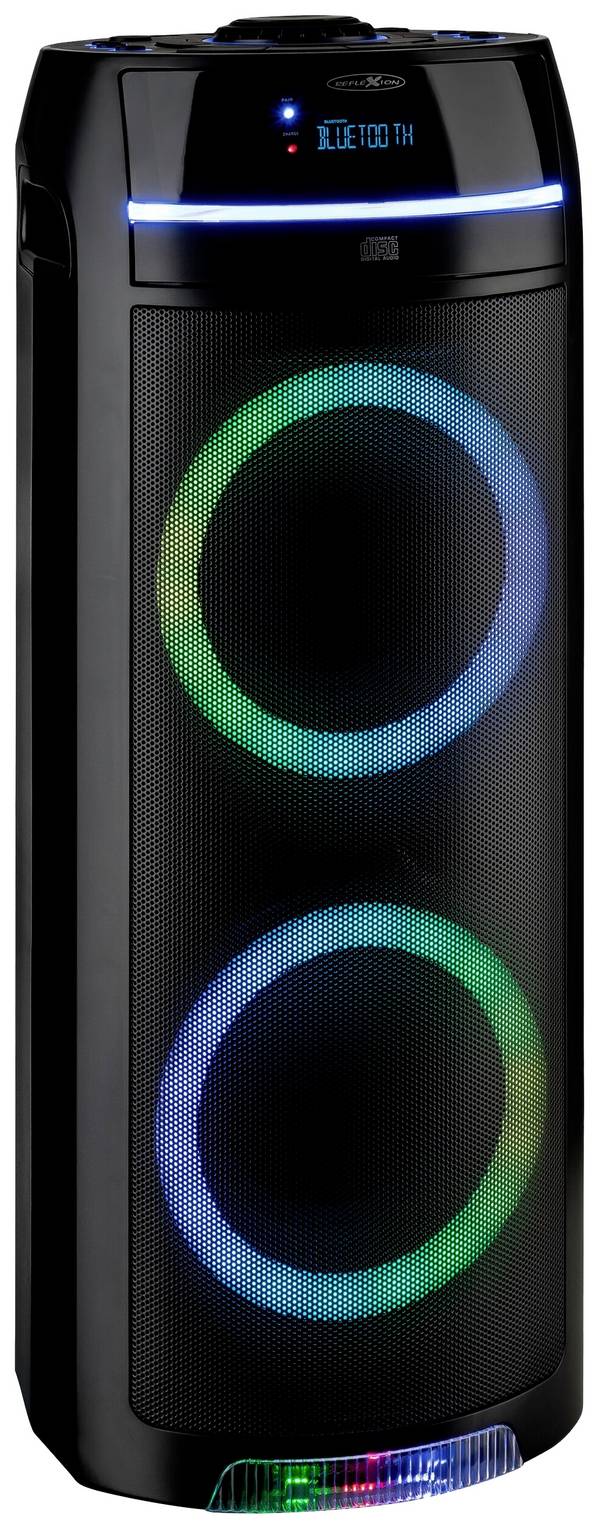 Reflexion PS10BTCD Bluetooth® Lautsprecher USB, AUX, CD-Wiedergabe Schwarz