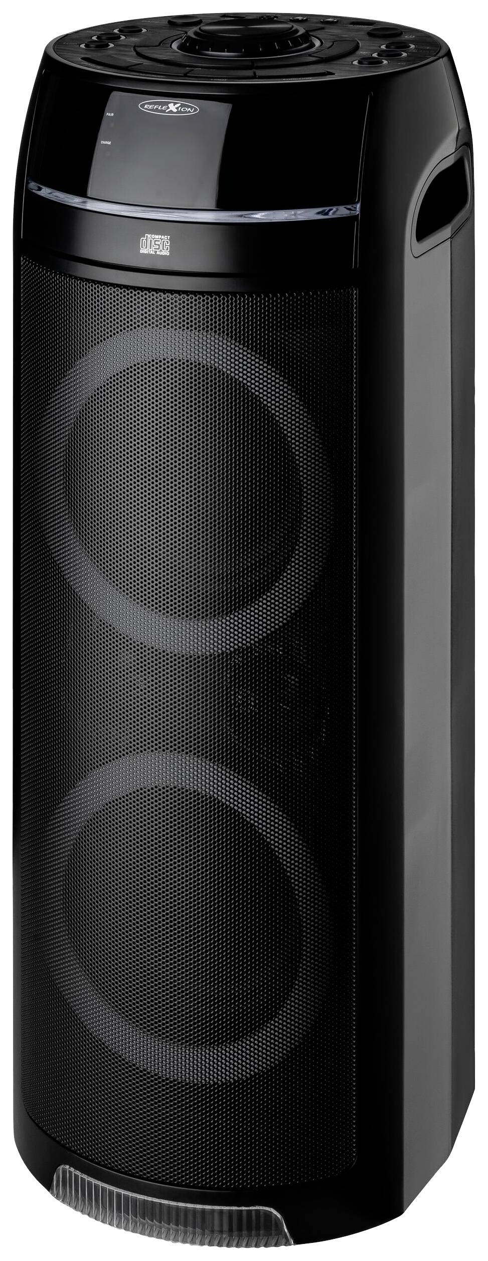 Reflexion PS10BTCD Bluetooth® Lautsprecher USB, AUX, CD-Wiedergabe Schwarz-3