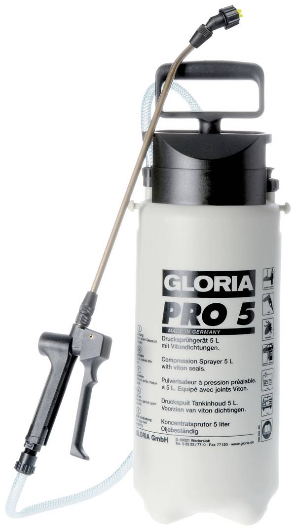 Gloria Haus und Garten 000081.0725 Pro 5 Drucksprüher 5 l