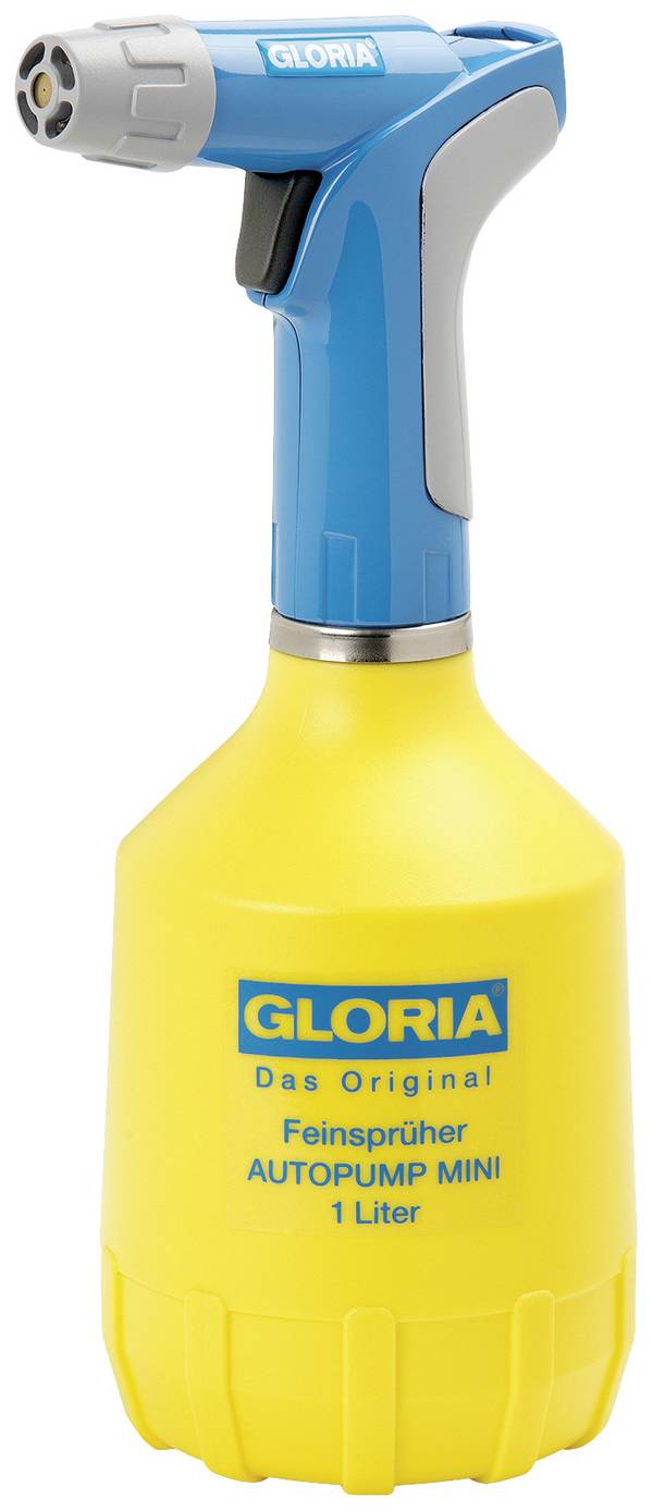 Gloria Haus und Garten 000950.0000 AutoPump Mini Garten-Zerstäuber 1 l Gelb, Blau