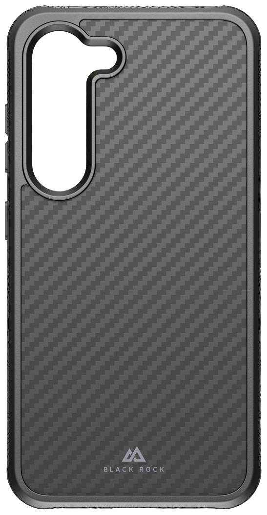 BLACK ROCK Robust Carbon Cover Samsung Galaxy S23 Schwarz