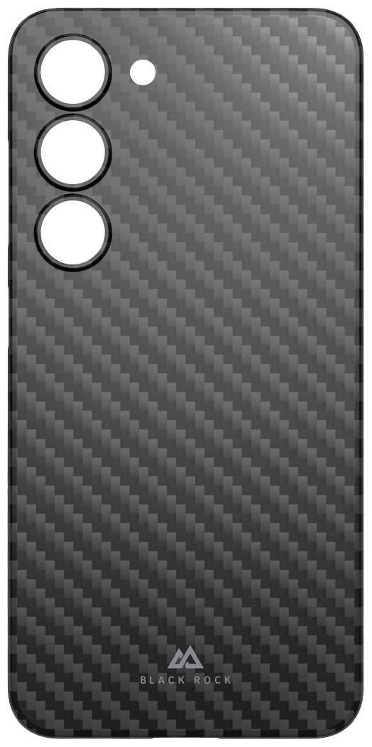 hama 00220382 Cover "Ultra Thin Iced" für Samsung Galaxy S23, Schwarz/Flex Carbon