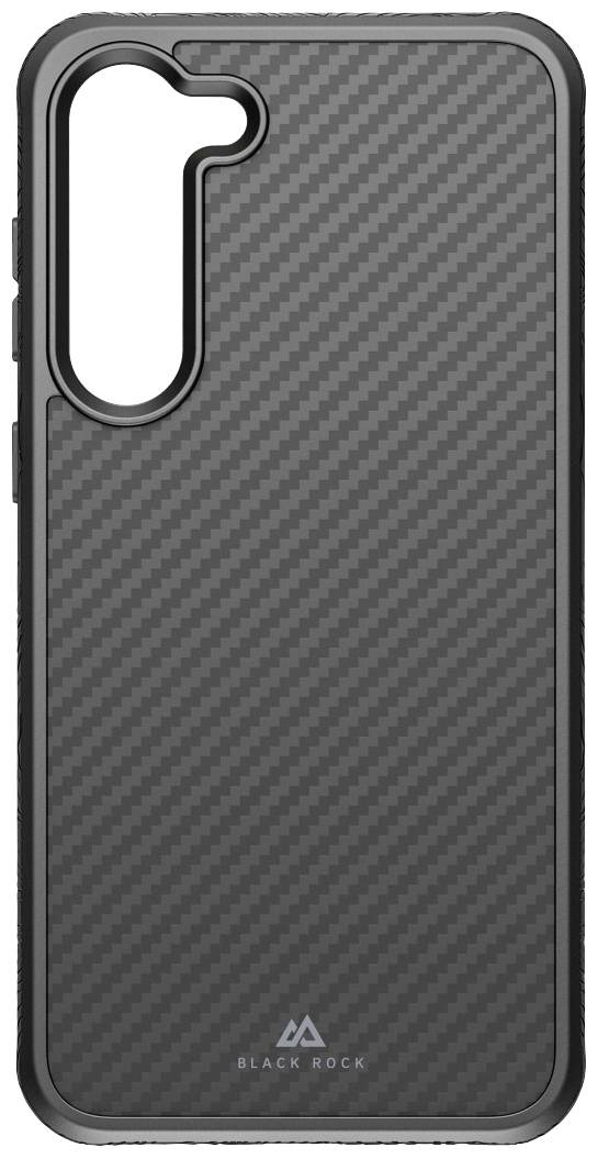 BLACK ROCK Robust Carbon Cover Samsung Galaxy S23+ Schwarz