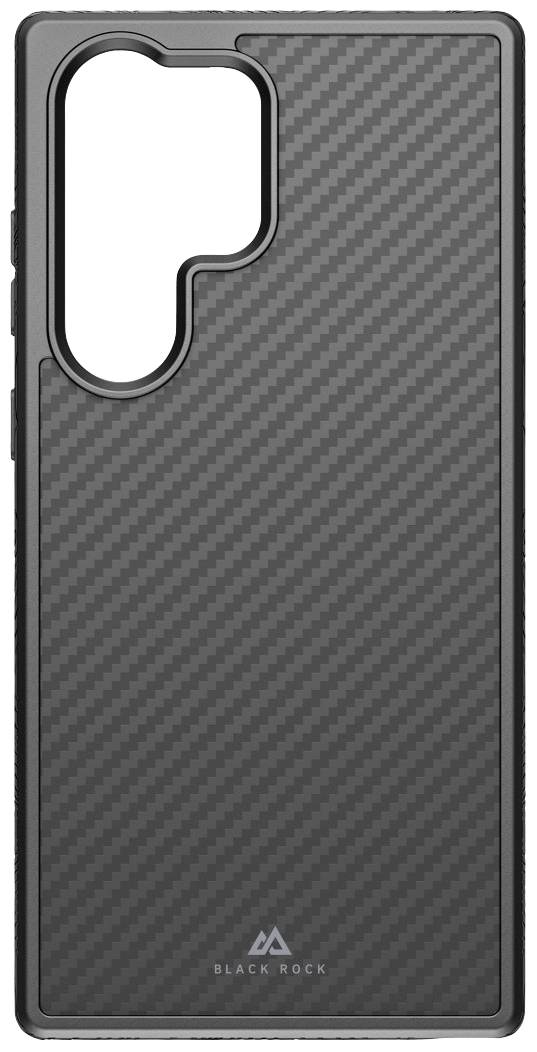 BLACK ROCK Robust Carbon Cover Samsung Galaxy S23 Ultra Schwarz