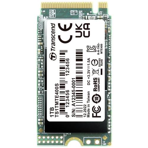 Thumbnail - Transcend MTS400S 1 TB Interne M.2 PCIe NVMe SSD 2242 PCIe NVMe 3.0 x4 Retail TS1TMTE400S