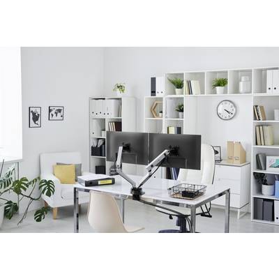 Durable SELECT PLUS Monitor-Tischhalterung 2 Display(s) 81,3 cm (32") Silber Drehbar, Höhenverstellbar, Neigbar, Schwenk-6
