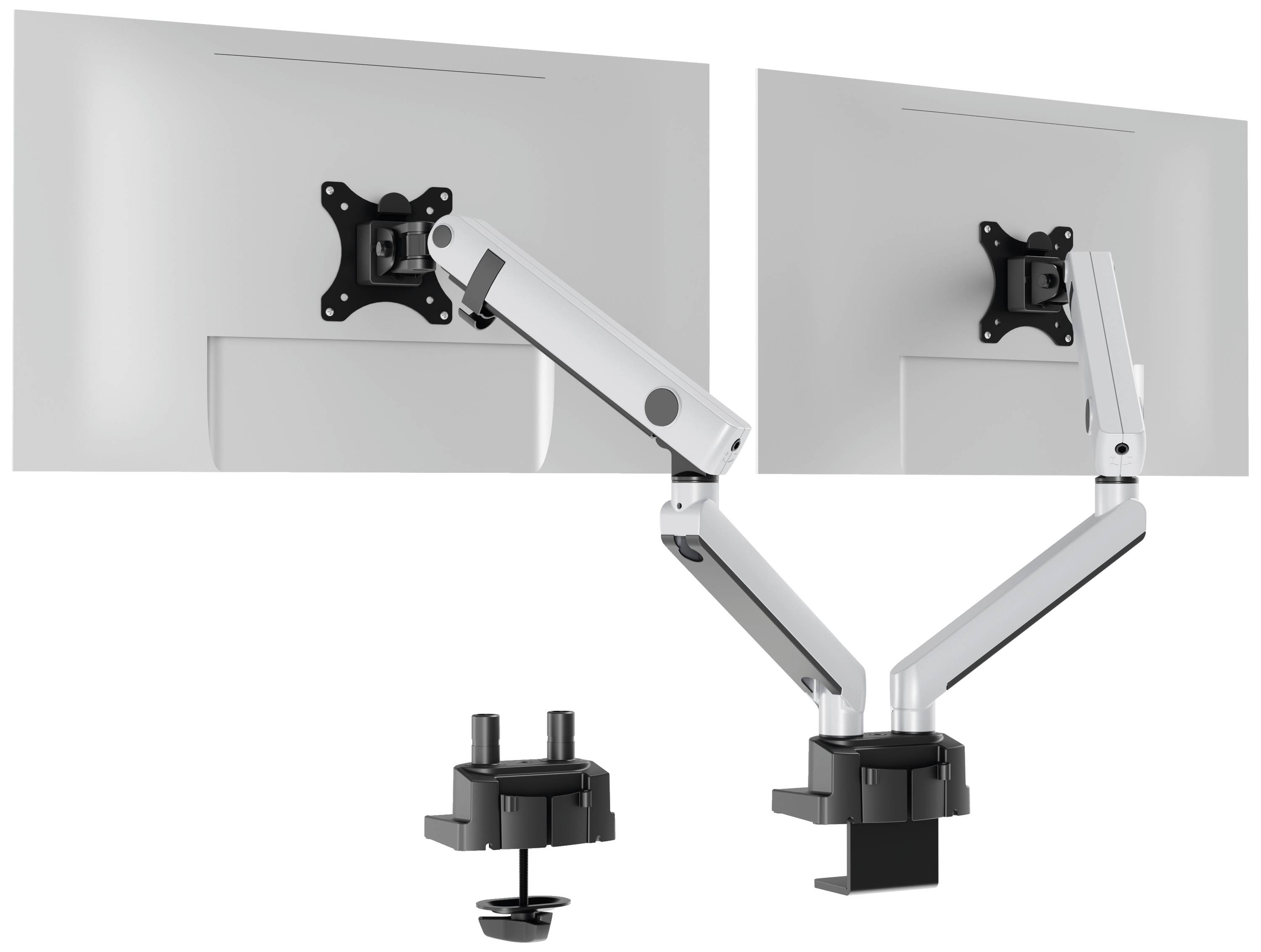Durable SELECT PLUS Monitor-Tischhalterung 2 Display(s) 81,3 cm (32") Silber Drehbar, Höhenverstellbar, Neigbar, Schwenk-1